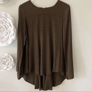 Olive green blouse